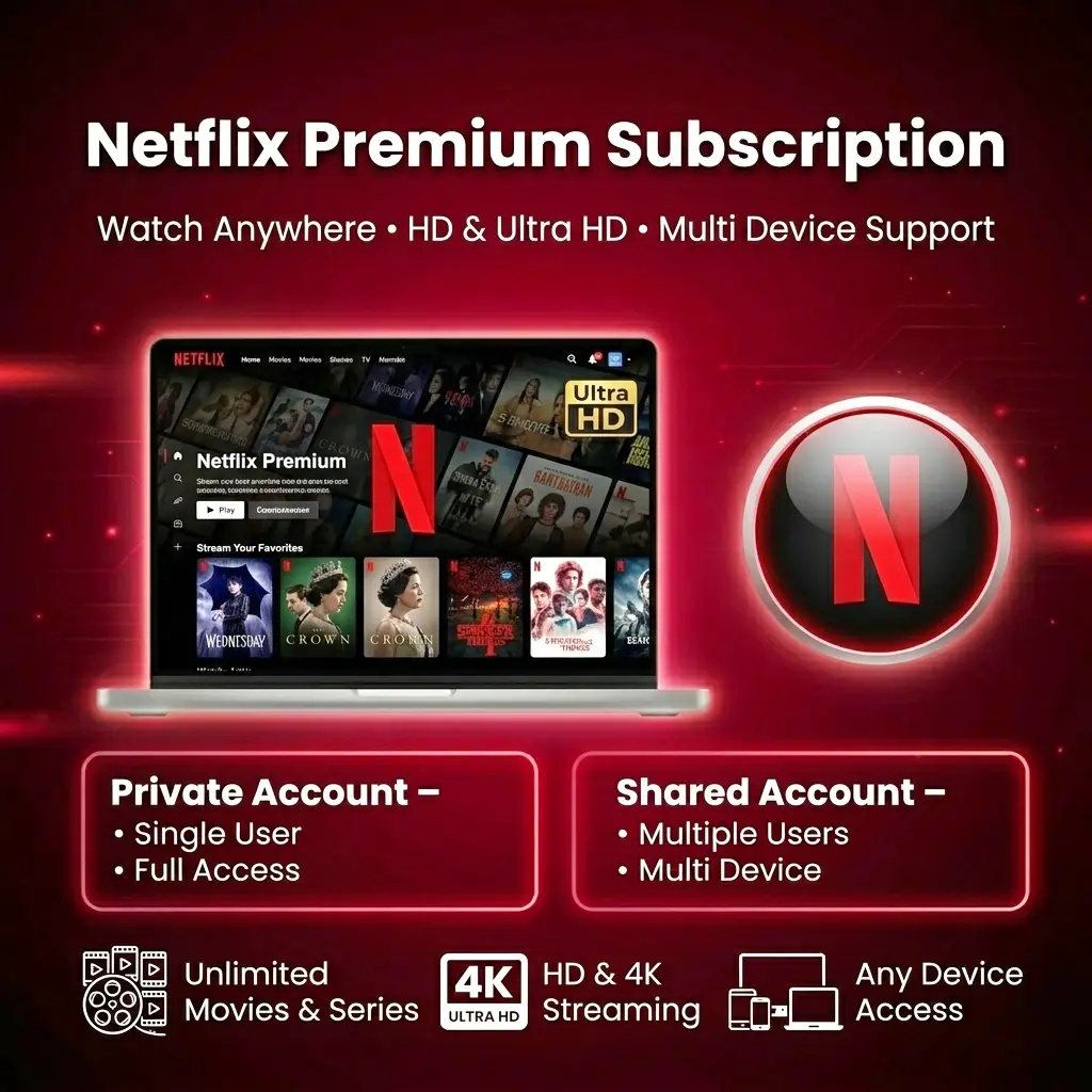 Netflix Official Subscription 