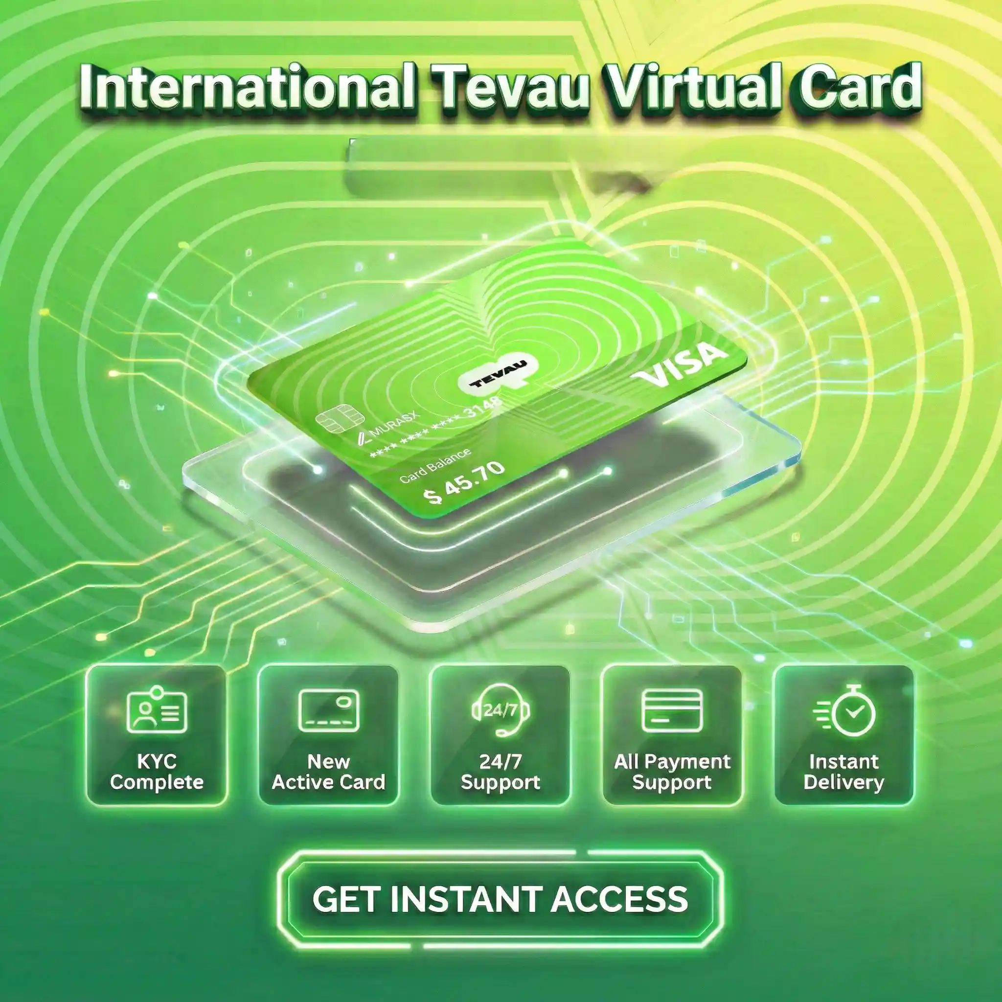 Tevau Virtual Visa Card 