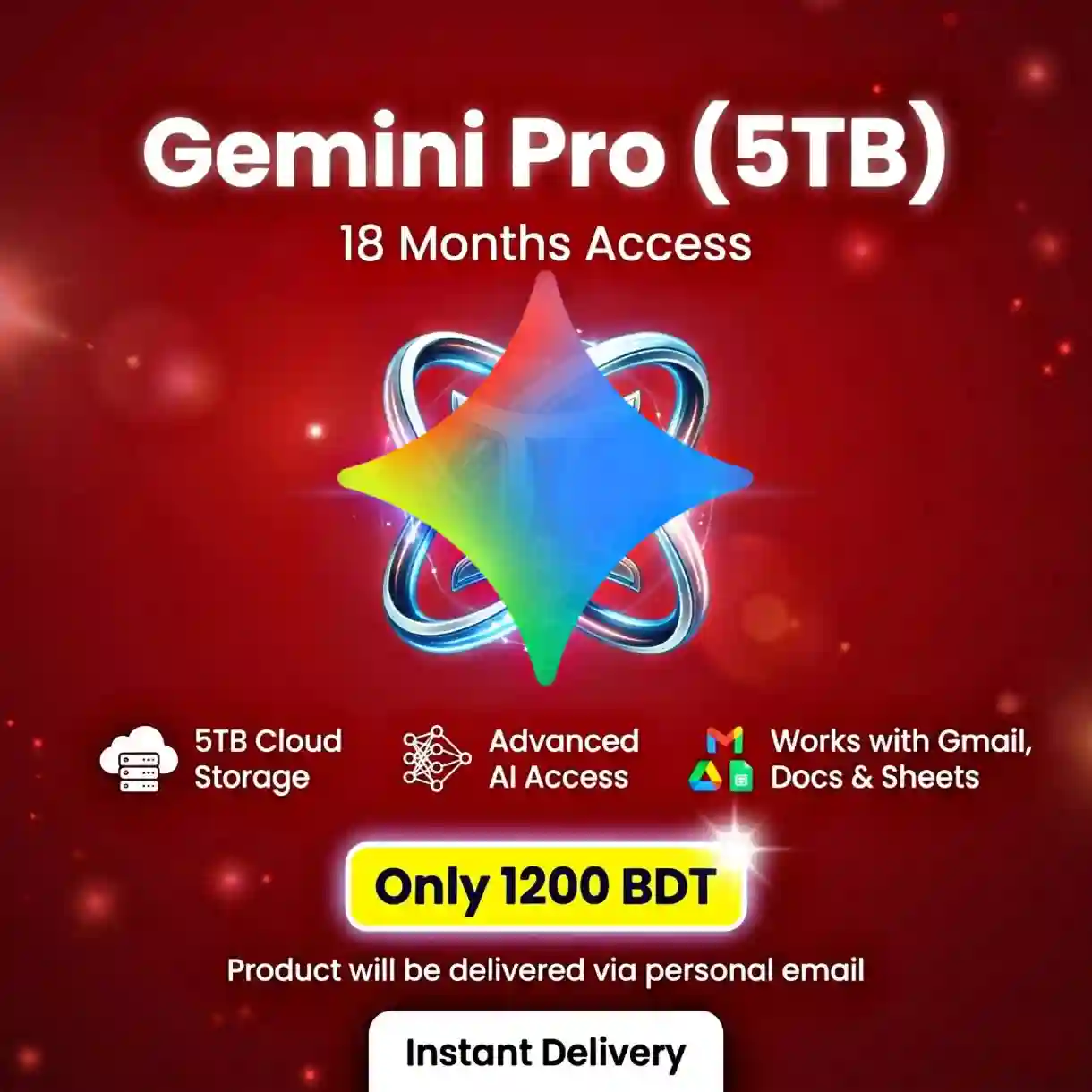 Gemini Pro (5TB) – 18 Months Premium AI Plan